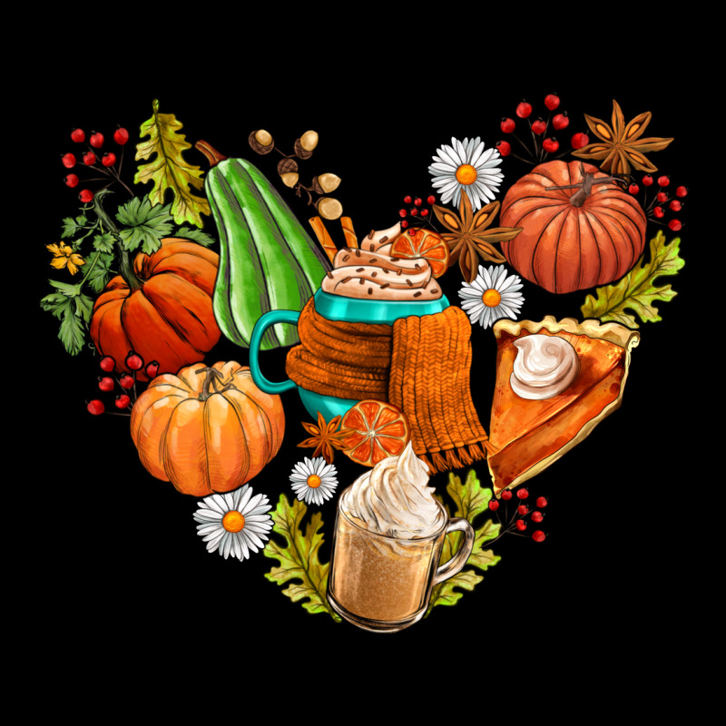 Pumpkin And Latte With Fall Ladies Tee by AdoDesignShop | Teevron