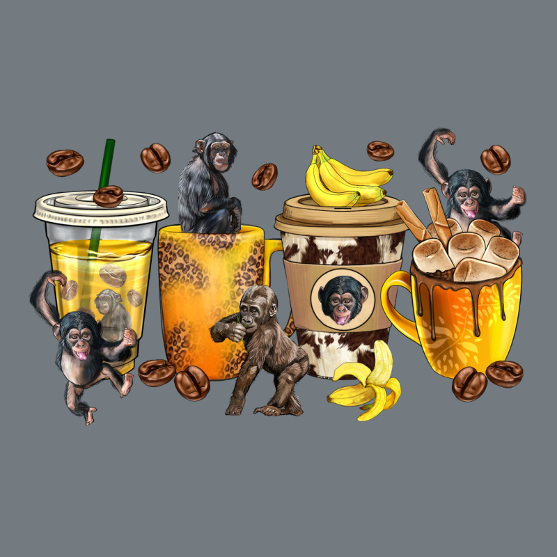 Monkey Coffee Cups Heavyweight Sweatshirt by texasbilliewilder | Teevron