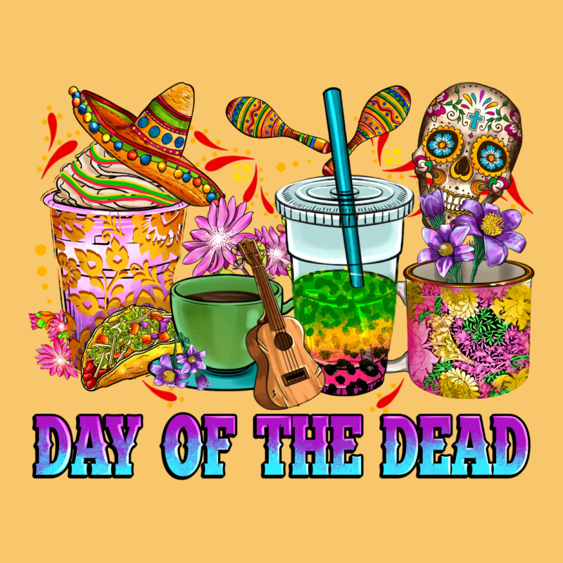 Day Of The Dead Coffee Cups Vintage Hoodie by RanaPortraitStore | Teevron