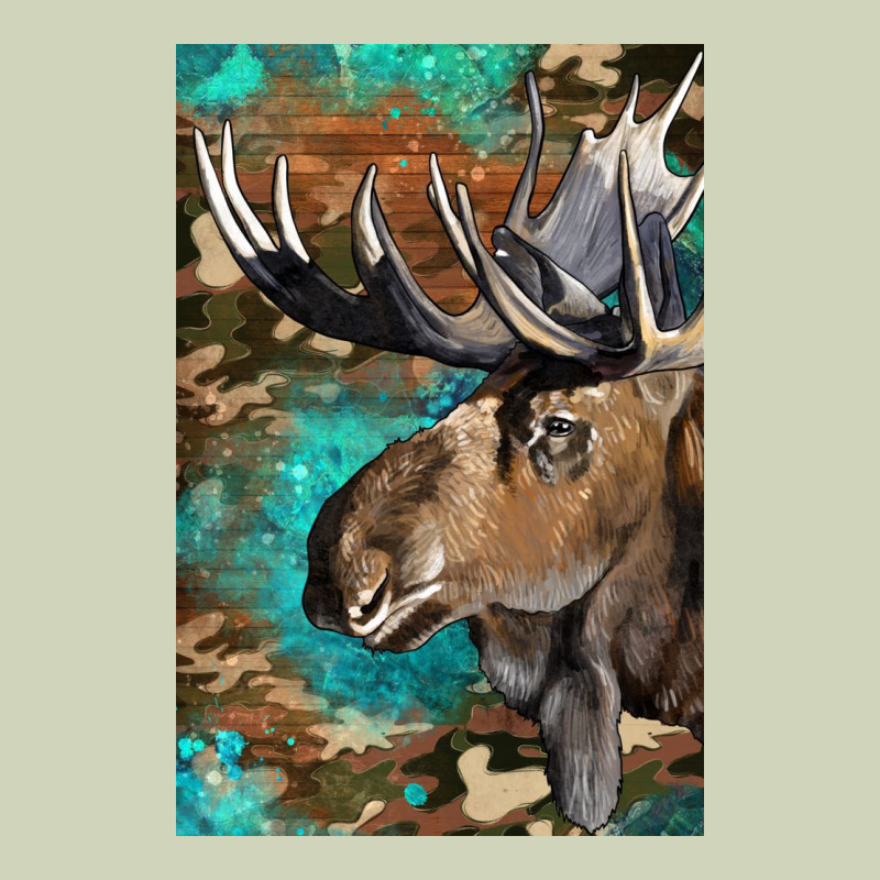Western Camo Moose Heavyweight Hoodie by LillyAllenDesigns | Teevron