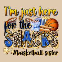 Im Just Here For The Snacks Basketball Sister Heavyweight Sweatshirt | Teevron