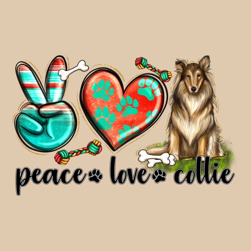 Peace Love Collie Heavyweight Sweatshirt by texasbilliewilder | Teevron