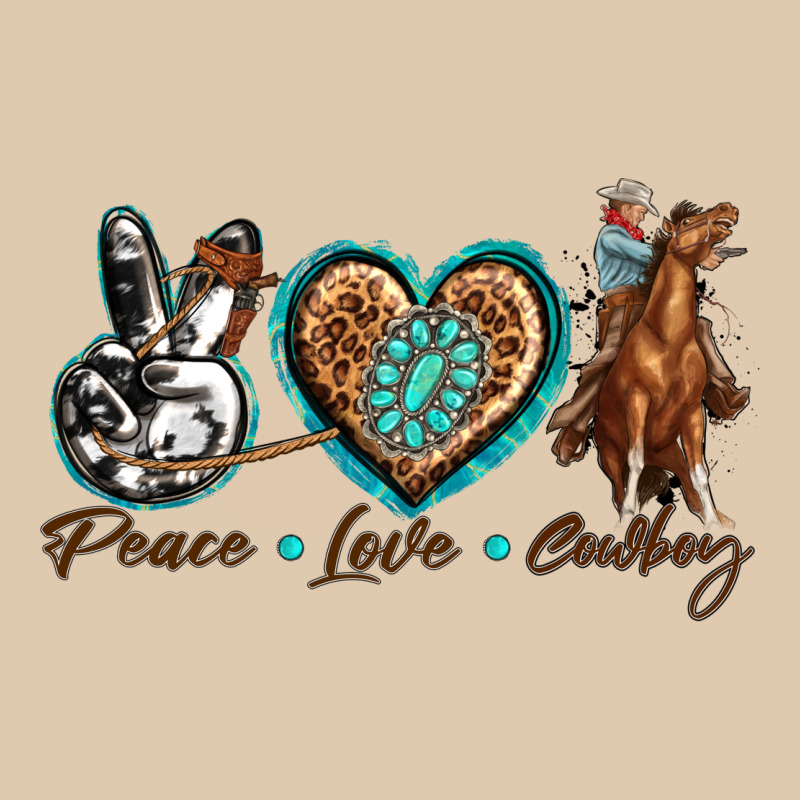 Peace Love Cowboy Heavyweight Sweatshirt by texasbilliewilder | Teevron