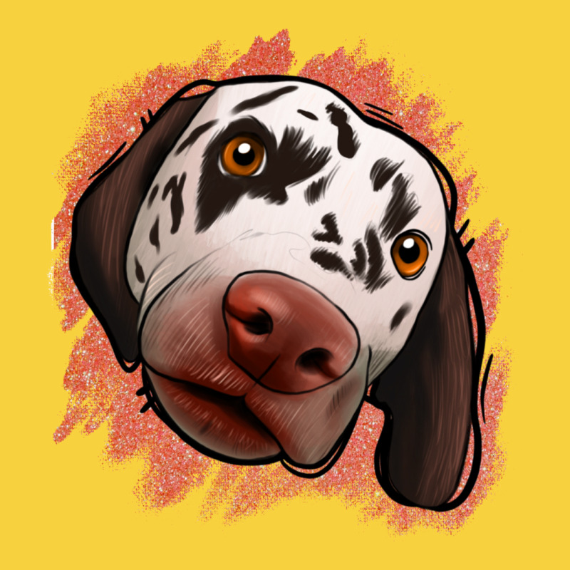 Dalmatians Peach Glitter Background Premium Sweatshirt by Jasminsmagicworld | Teevron