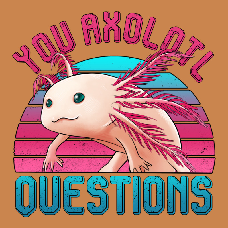 You Axolotl Questions 80's Retro Sunset Heavyweight Hoodie by Jasminsmagicworld | Teevron