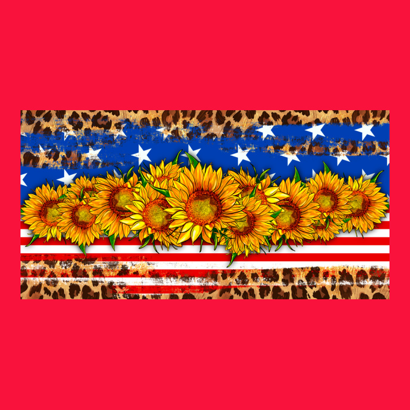 Usa Flag Sunflowers License Plate Classic Tee by HRA Design Shop | Teevron