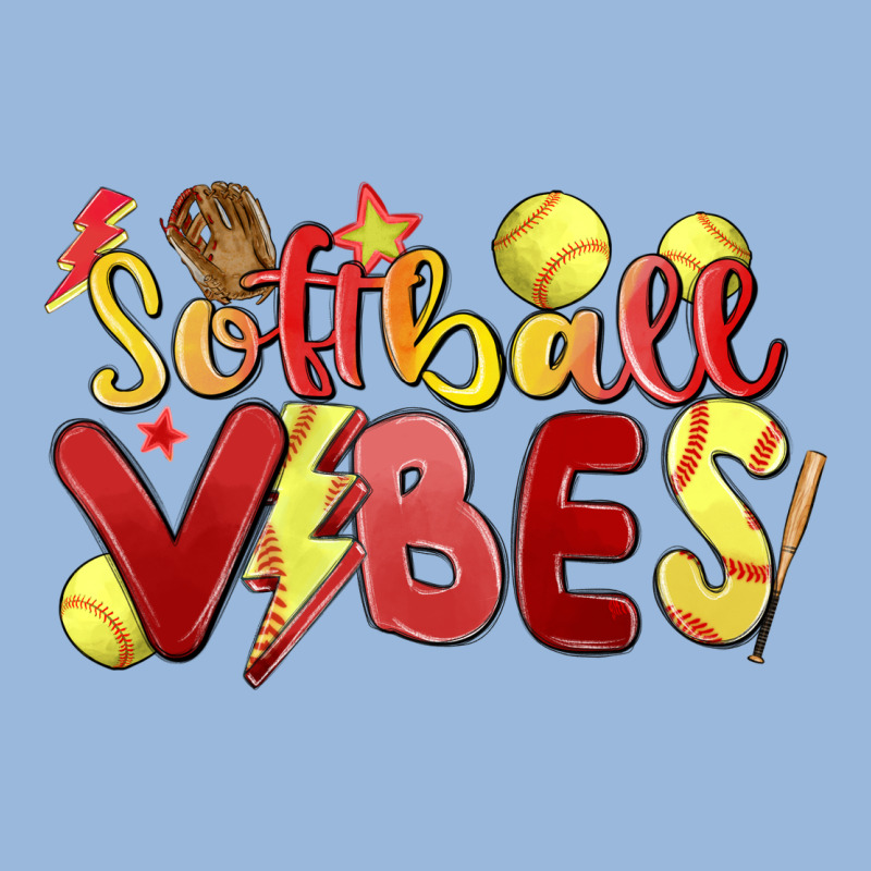 Softball Vibes Premium Hoodie by MaliasSmallBusiness | Teevron