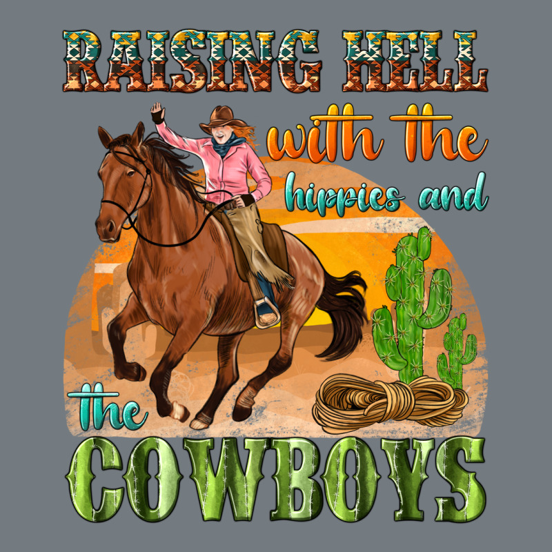 Raising Hell With The Hippies And The Cowboys Heavyweight Sweatshirt by texasbilliewilder | Teevron