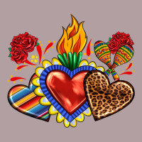 Sacred Heart With Leopard And Serape Heart Vintage Hoodie | Teevron