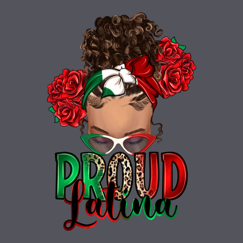 Proud Latina Messy Bun Vintage Hoodie by RanaPortraitStore | Teevron