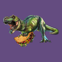 T-rex Dinosaur Holding A Taco Vintage Hoodie | Teevron