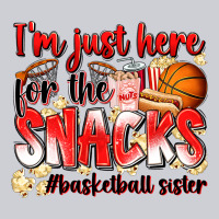 Im Just Here For The Snacks Basketball Sister Heavyweight Sweatshirt | Teevron