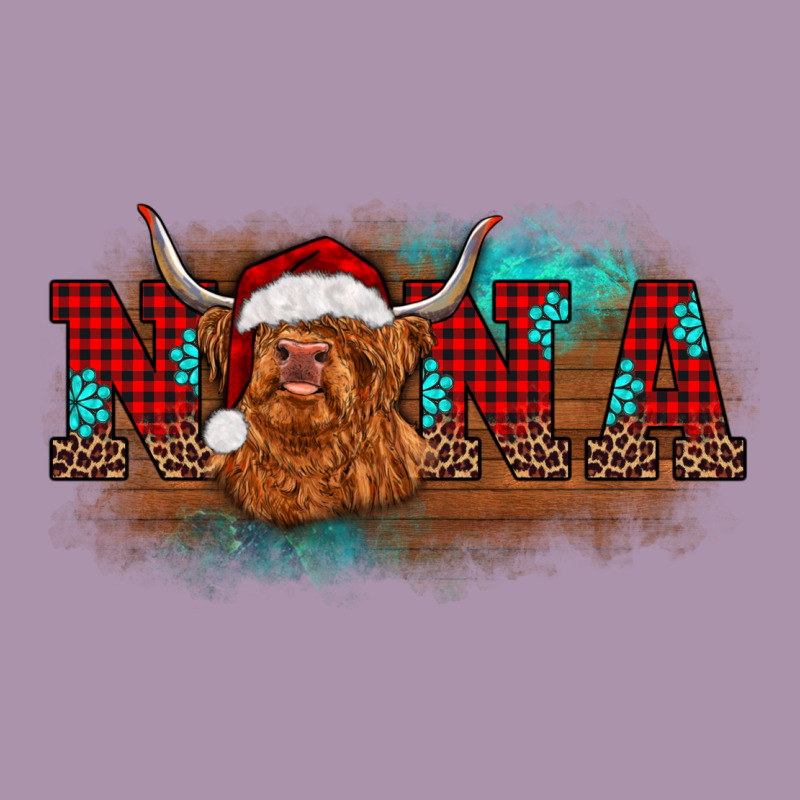 Christmas Nana Highland Cow Heavyweight Hoodie by BarkalooDesign | Teevron