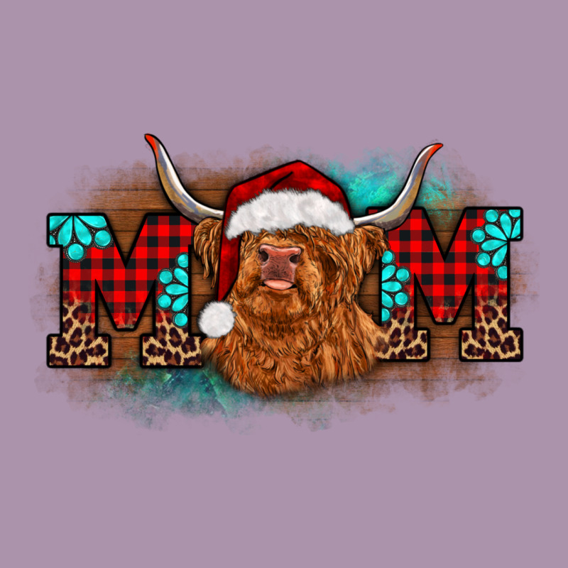 Christmas Mom Highland Cow Heavyweight Hoodie by BarkalooDesign | Teevron