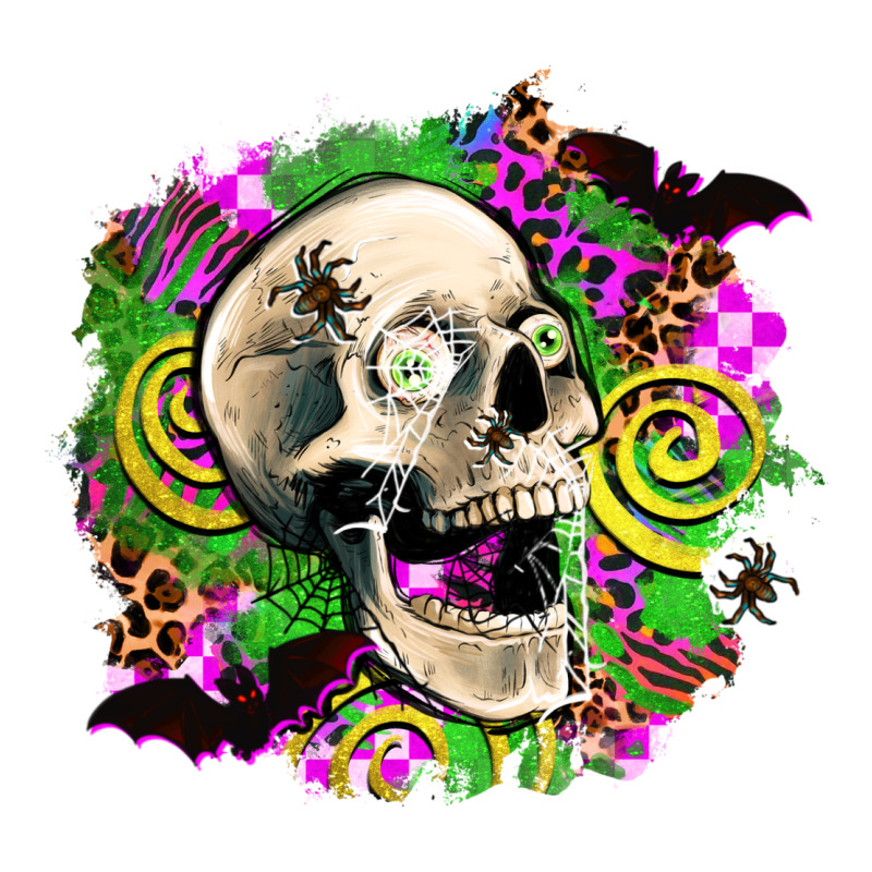 Halloween Skull Ladies Tee by AdoDesignShop | Teevron