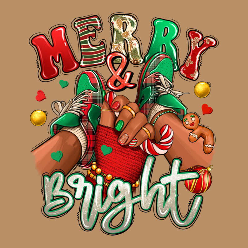 Merry And Bright Black Kid Sneakers Vintage Hoodie by RanaPortraitStore | Teevron