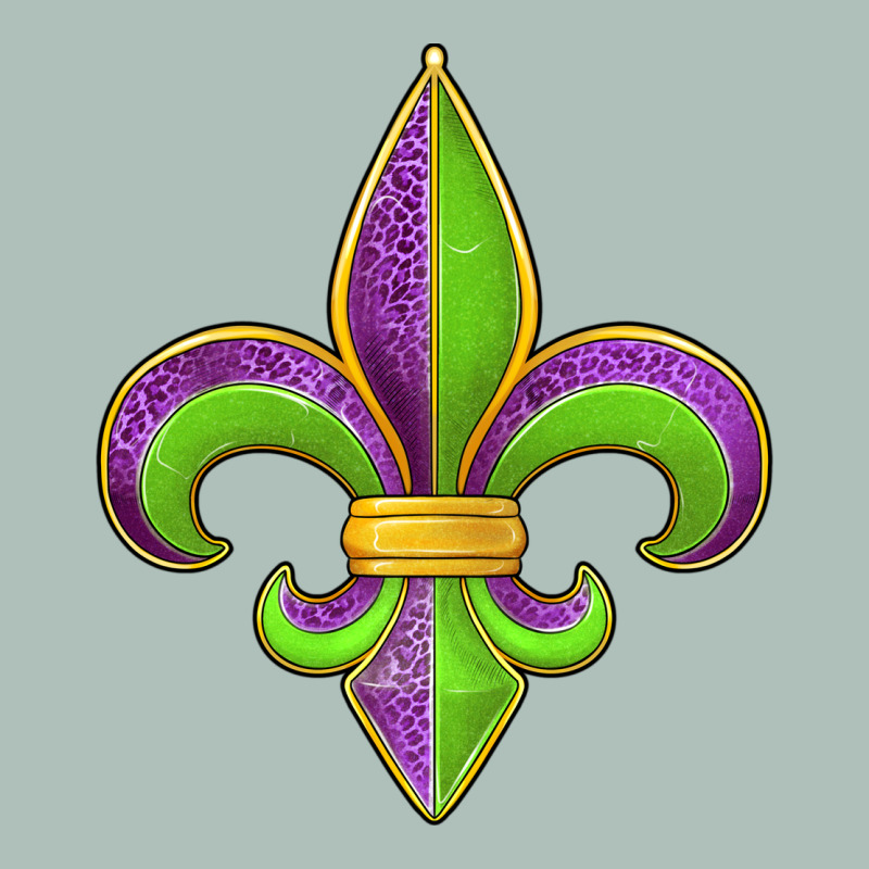 Mardi Gras Fleur De Lis Leopard Heavyweight Hoodie by Jasminsmagicworld | Teevron