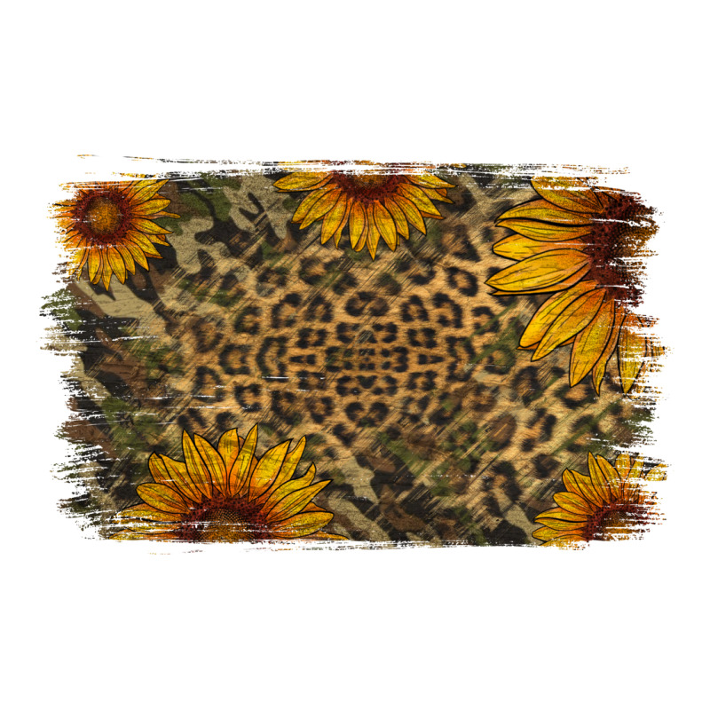 Camouflage Leopard Sunflower Background Premium Sweatshirt by Jasminsmagicworld | Teevron