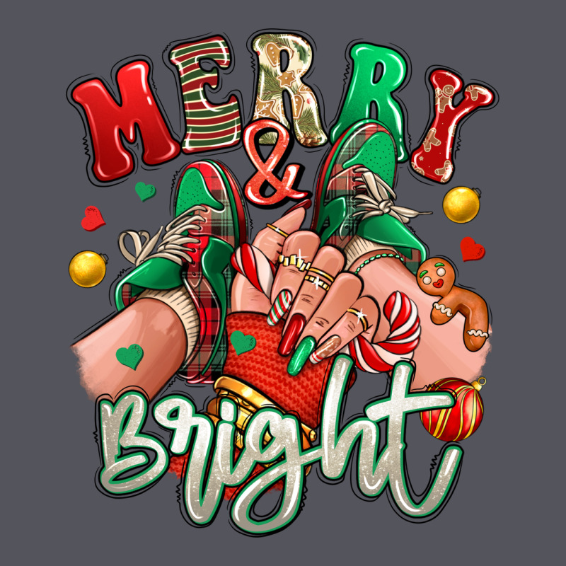 Merry And Bright Caucasian Girl Sneakers Vintage Hoodie by RanaPortraitStore | Teevron