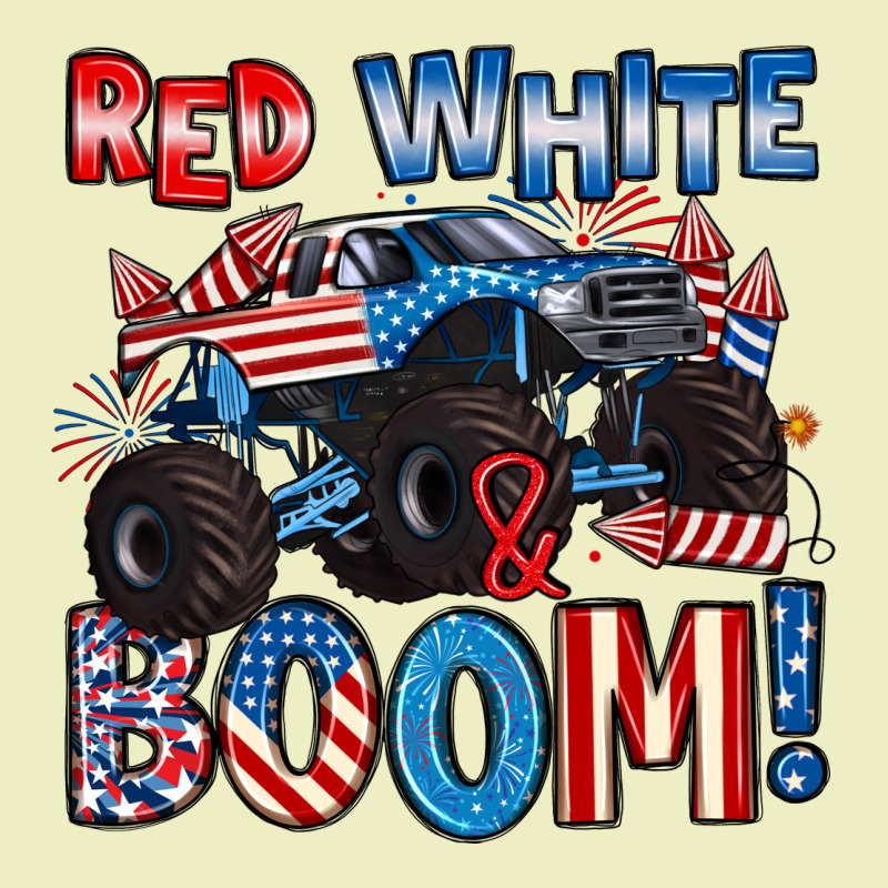Red White And Boom 4th Of July Urban Hoodie by Artiststas | Teevron