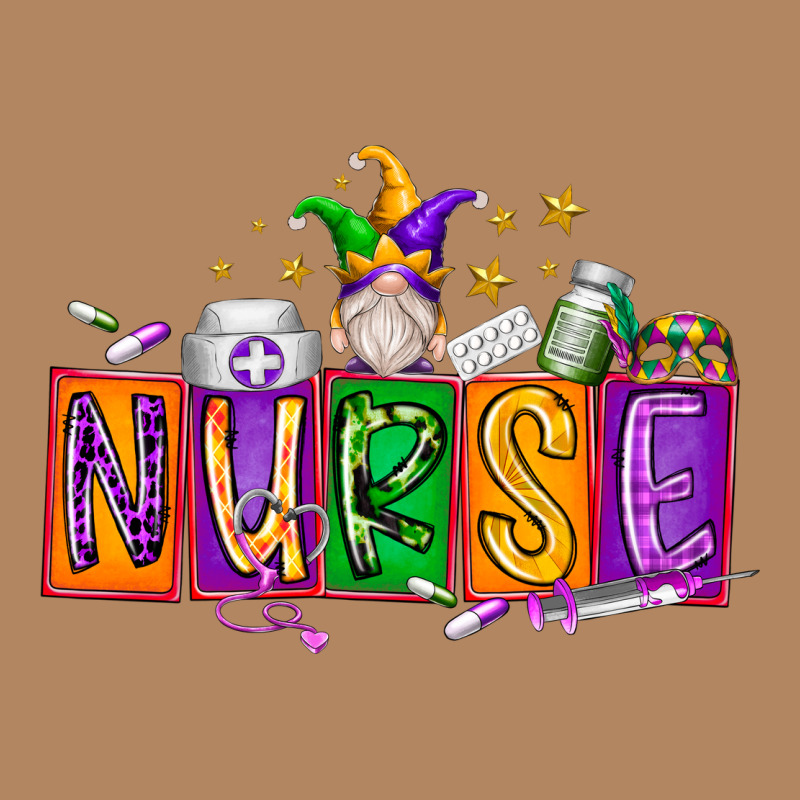 Nurse Mardi Gras Long Sleeve Tee by RacoonDesign | Teevron