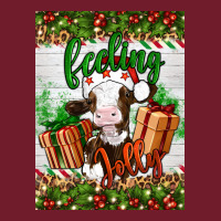 Christmas Feeling Jolly Cow Zipper Hoodie | Teevron