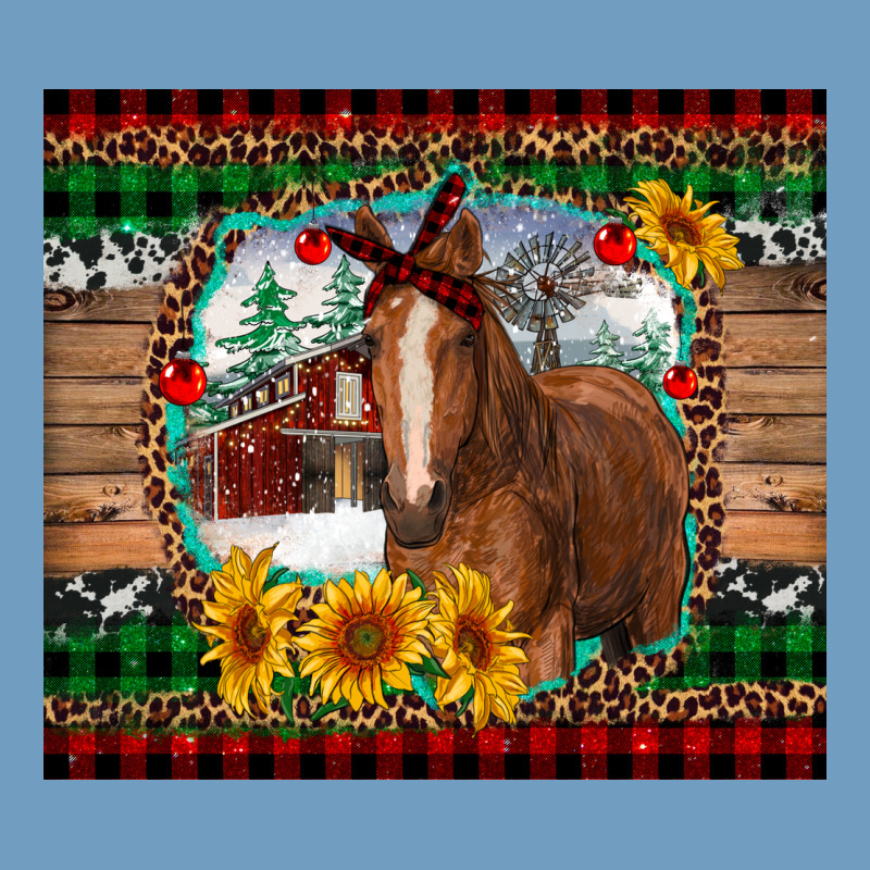 Christmas Farm And Horse Urban Heavy Tee by RanaPortraitStore | Teevron