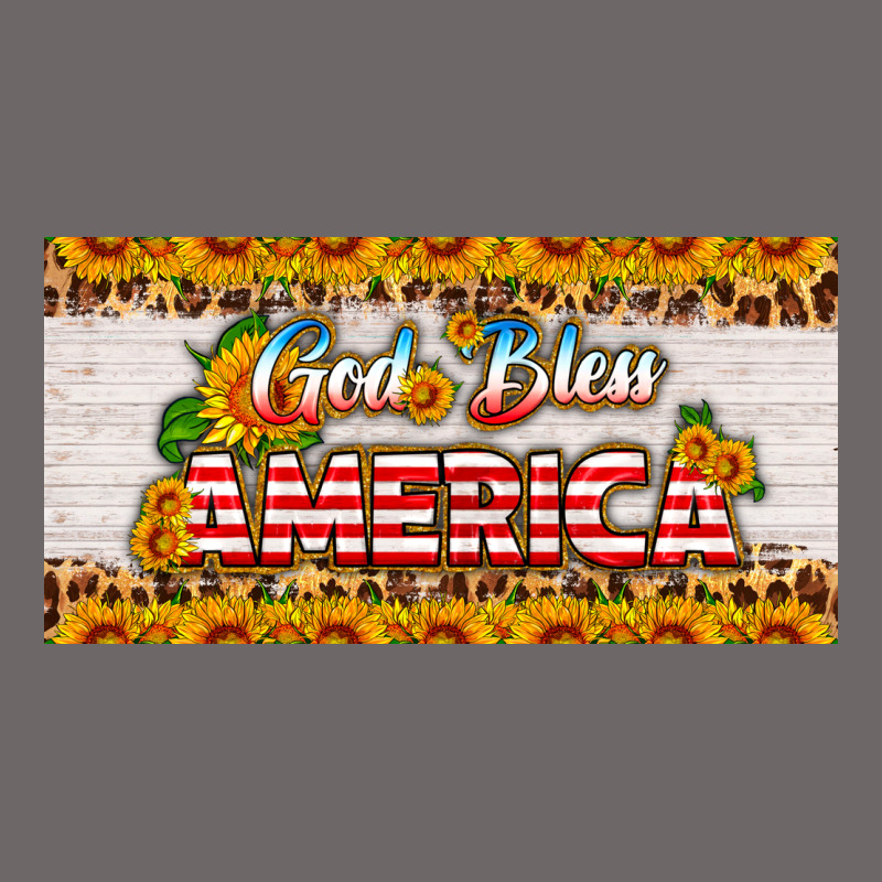 God Bless America Sunflower License Plate Classic Tee by HRA Design Shop | Teevron