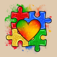 Autism Puzzle Pieces Heart Heavyweight Sweatshirt | Teevron