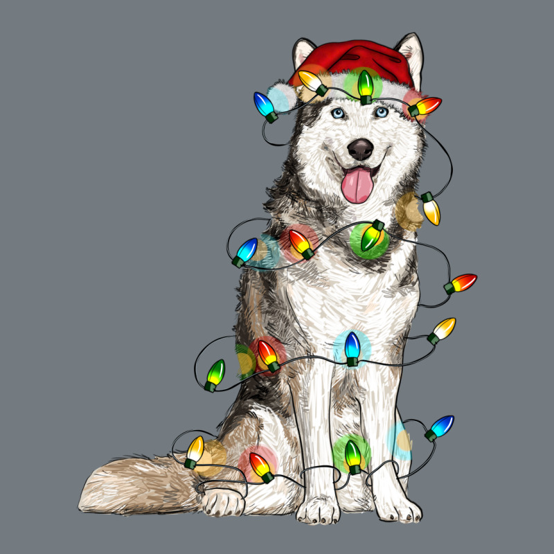 Husky Christmas Lights Heavyweight Sweatshirt by RanaPortraitStore | Teevron