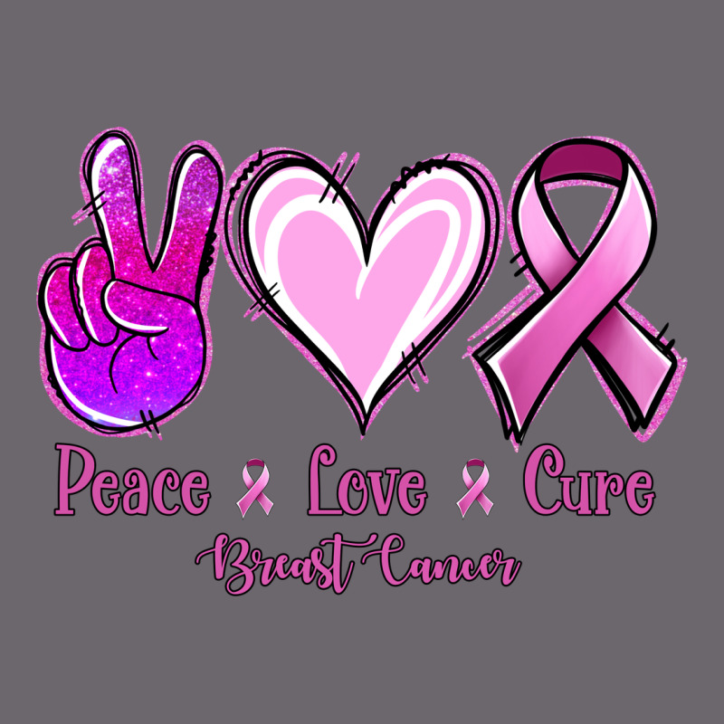 Peace Love Cure Breast Cancer Premium Sweatshirt by Jasminsmagicworld | Teevron