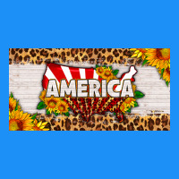America Map Sunflower License Plate Classic Tee | Teevron