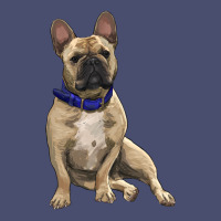 French Bulldog With Royal Blue Vintage Tee | Teevron