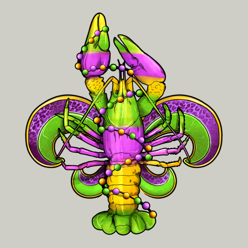 Mardi Gras Crawfish Fleur De Lis Heavyweight Hoodie by Jasminsmagicworld | Teevron