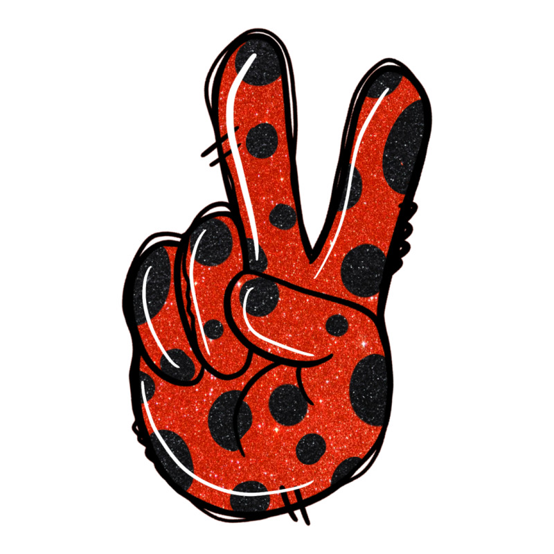 Ladybug Peace Sign Premium Sweatshirt by Jasminsmagicworld | Teevron