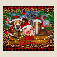 Merry Christmas Cow Pig And Horse Urban Heavy Tee | Teevron