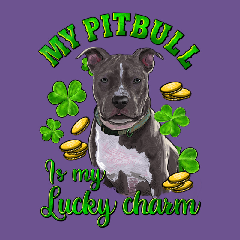 St Patricks Day My Pitbuli My Lucky Charm Vintage Tee by RanaPortraitStore | Teevron