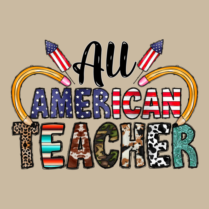 All American Teacher Long Sleeve Tee by CowhideDigitalArt | Teevron