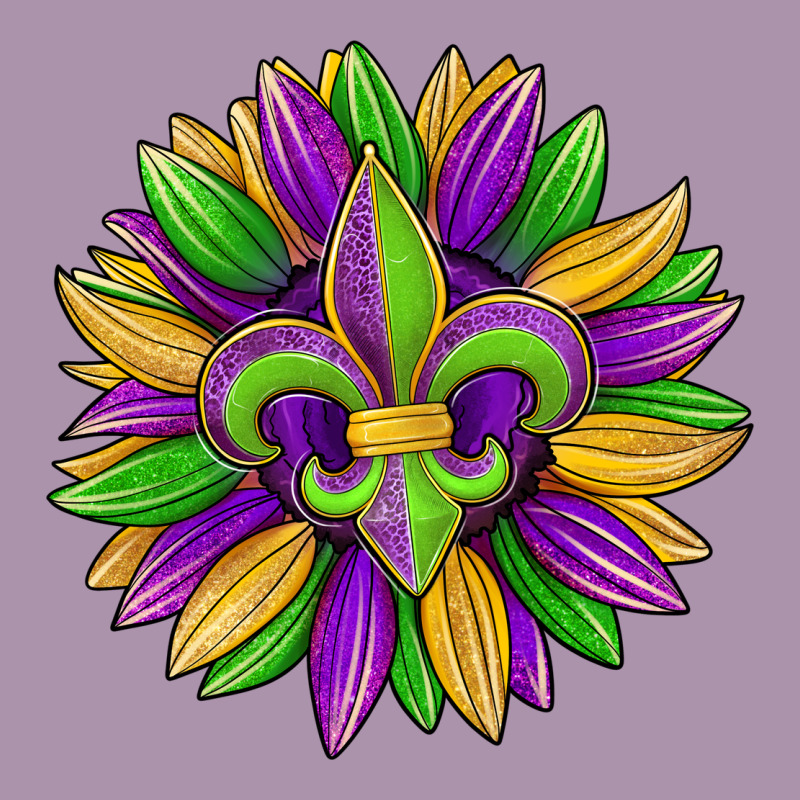 Mardi Gras Carnival Sunflower Heavyweight Hoodie by Jasminsmagicworld | Teevron