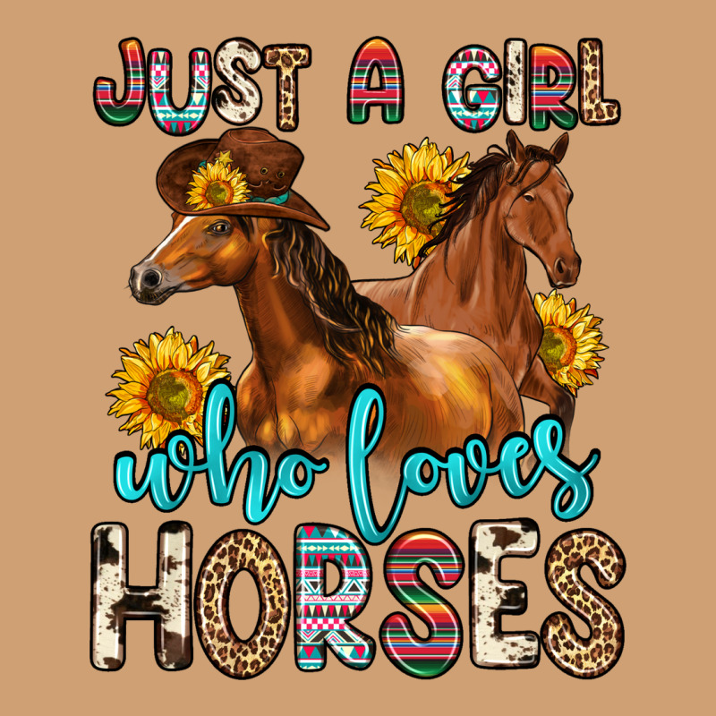 Just A Girl Who Loves Horses Vintage Tee by Zillion Design Studio | Teevron