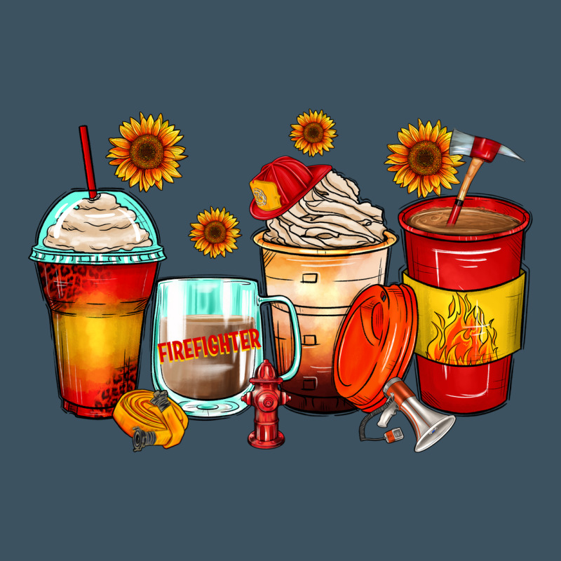 Firefighter Coffee Cups Urban Heavy Tee by Zillion Design Studio | Teevron