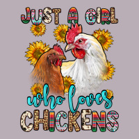Just A Girl Who Loves Chickens Vintage Tee | Teevron