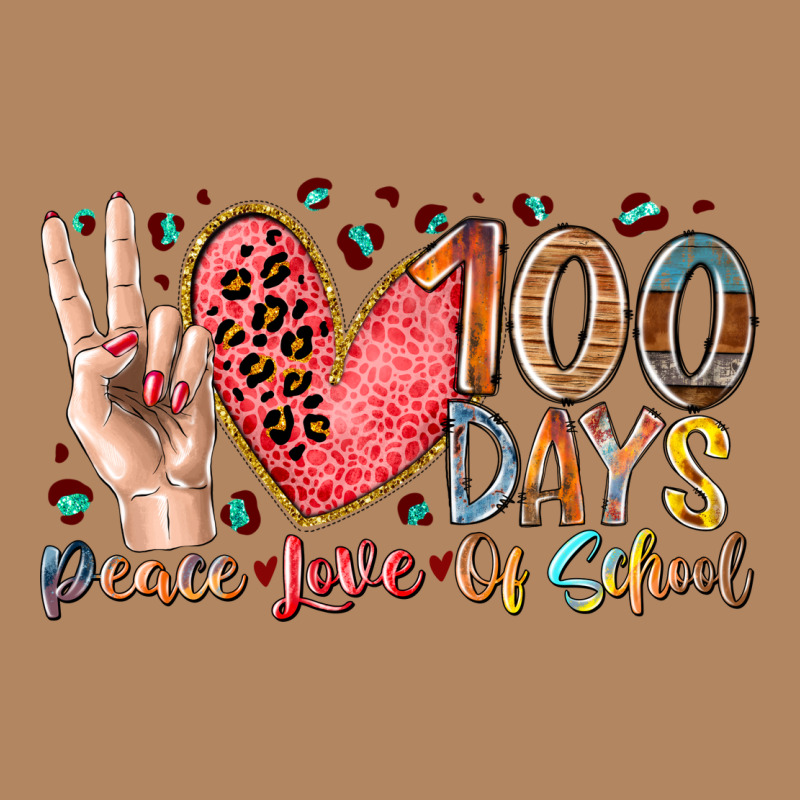 Peace Love 100 Days Of School Long Sleeve Tee by RacoonDesign | Teevron