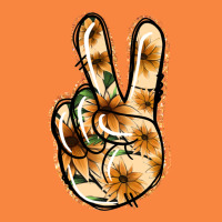 Floral Gold Peace Sign Premium Sweatshirt | Teevron