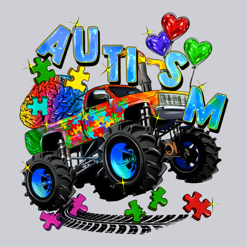 Monster Truck Autism Heavyweight Sweatshirt by Zillion Design Studio | Teevron