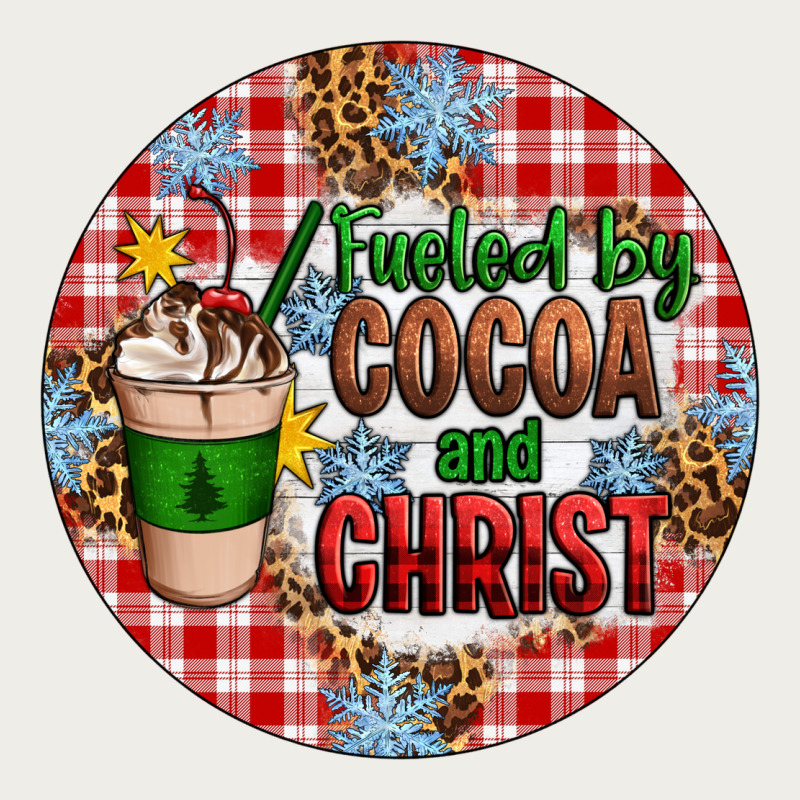 Christmas Fueled By Cocoa And Christ Ornament Zipper Hoodie by Artiststas | Teevron