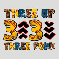 Three Up Three Down Softball Zipper Hoodie | Teevron