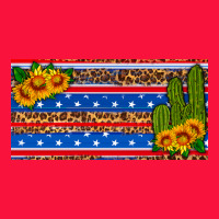 Usa Sunflower And Cactus License Plate Classic Tee | Teevron