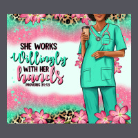 She Works Willingly With Her Hands Afro Nurse Vintage Hoodie | Teevron