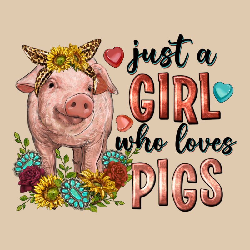 Western Just Girl Who Loves Pigs Heavyweight Sweatshirt by texasbilliewilder | Teevron